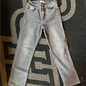 Gray Cropped Women's Jeans